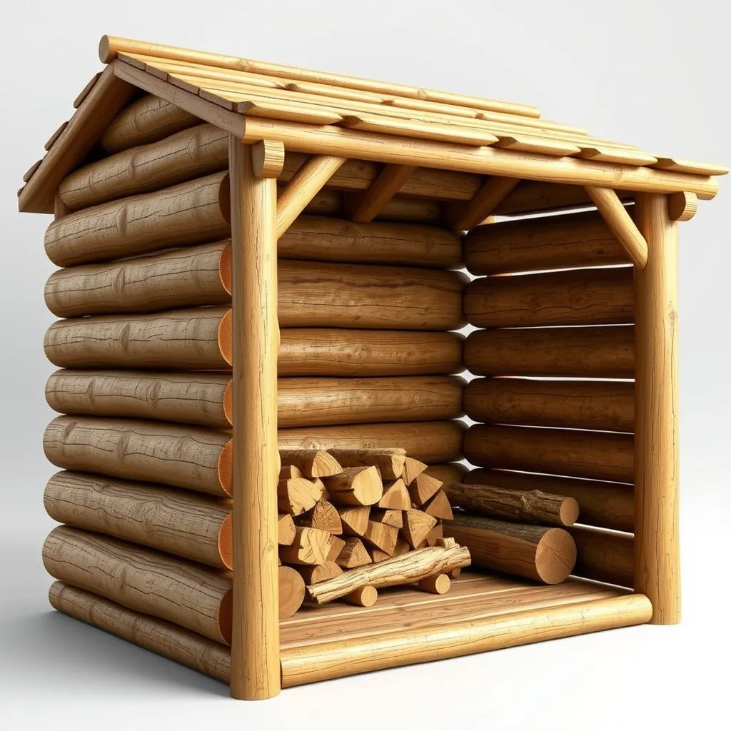 construction abri a bois